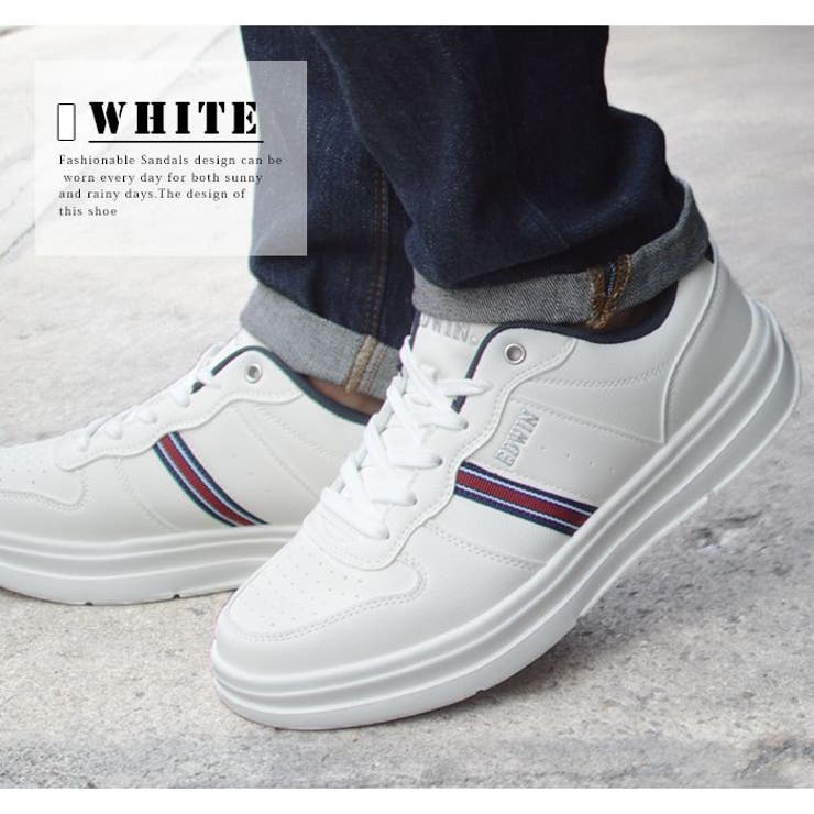 White | EDWIN エドウィン スニーカー | ShoeSquare