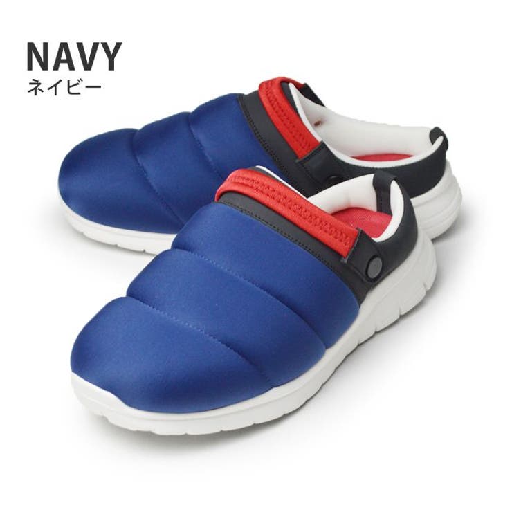 Navy | サボサンダル メンズ スリッポン | ShoeSquare