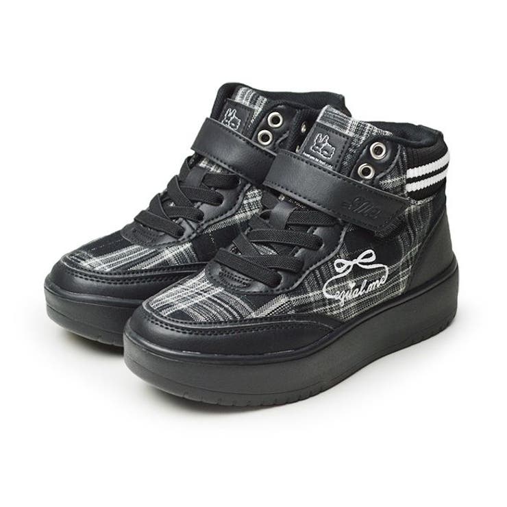 Black/Gray | キッズ ハイカット スニーカー | ShoeSquare