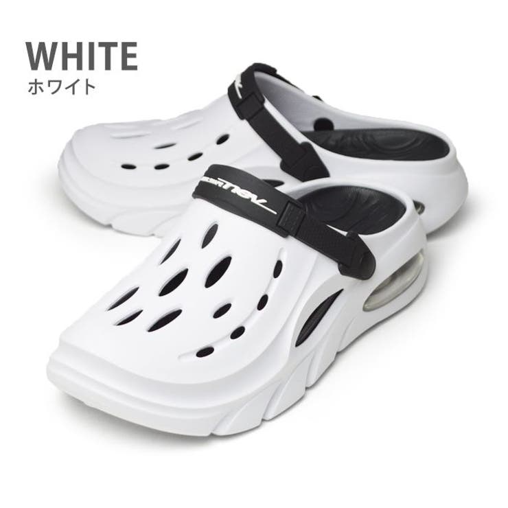White | メンズ サンダル クロッグ | ShoeSquare