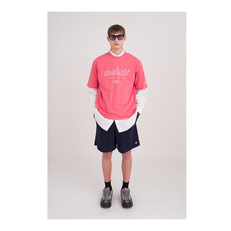 【メール便対応】MAINBOOTHメインブースペアtシャツ半袖おそろカップルペアルックロゴ韓国ファッションブランドオルチャンファッション韓国服プチプラ