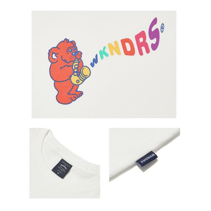 【メール便対応】WKNDRSウィークエンダーズメンズtシャツ半袖トップス綿100％コットン100％イラストJiro春夏韓国ファッションブランドストリートオルチャンファッション韓国服デイリーコーデkorea