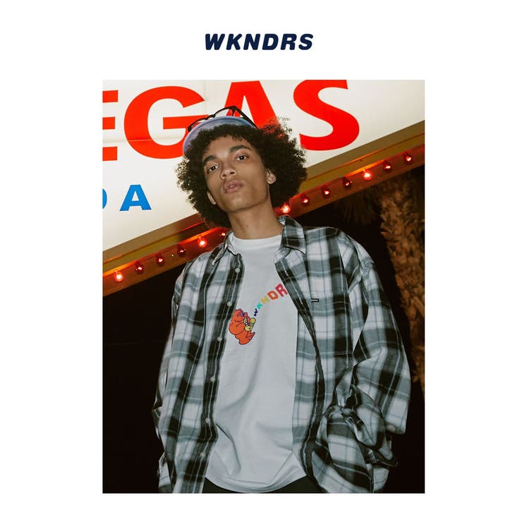 【メール便対応】WKNDRSウィークエンダーズメンズtシャツ半袖トップス綿100％コットン100％イラストJiro春夏韓国ファッションブランドストリートオルチャンファッション韓国服デイリーコーデkorea