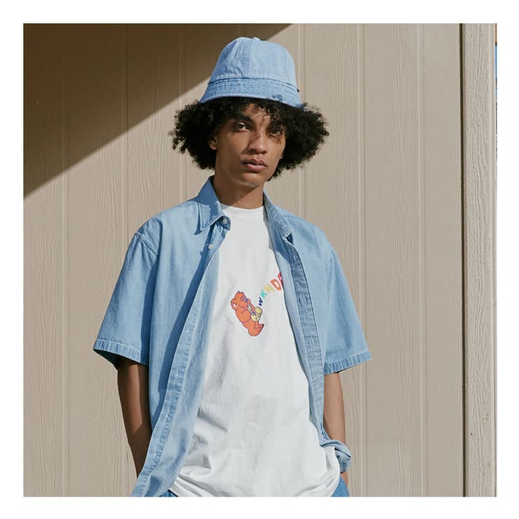 【メール便対応】WKNDRSウィークエンダーズメンズtシャツ半袖トップス綿100％コットン100％イラストJiro春夏韓国ファッションブランドストリートオルチャンファッション韓国服デイリーコーデkorea
