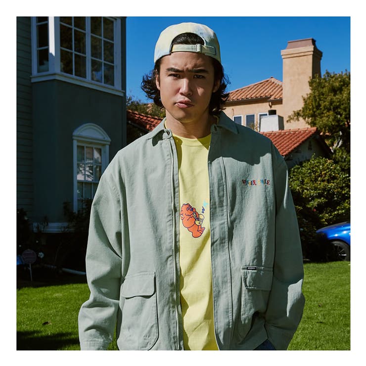【メール便対応】WKNDRSウィークエンダーズメンズtシャツ半袖ネオンカラー蛍光綿100％コットン100％イラストJiro春夏韓国ファッションブランドストリートオルチャンファッション韓国服デイリーコーデkorea