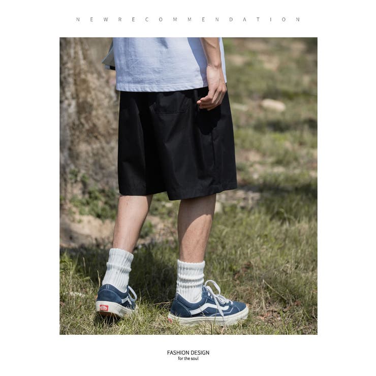 ワイド タックショーツ メンズ | Shoowtime | 詳細画像3 