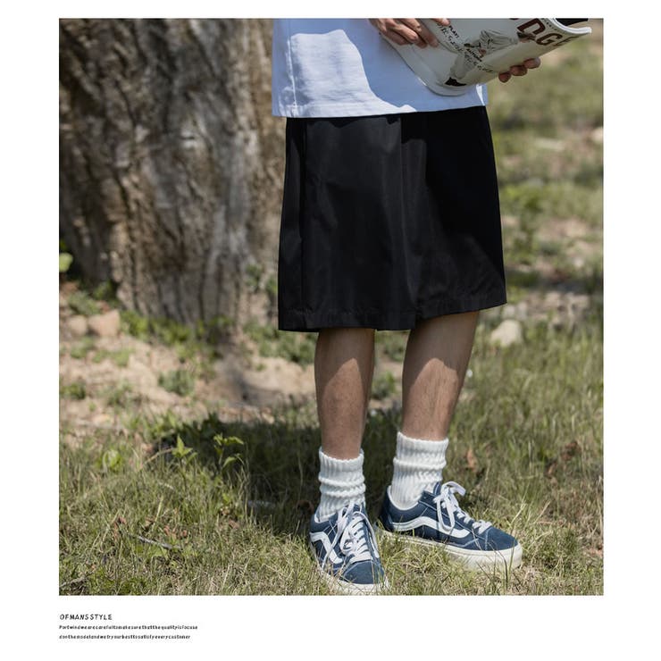 ワイド タックショーツ メンズ | Shoowtime | 詳細画像5 