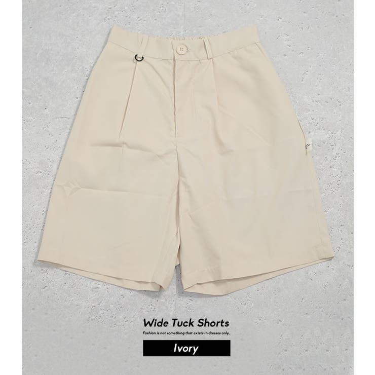 ワイド タックショーツ メンズ | Shoowtime | 詳細画像6 
