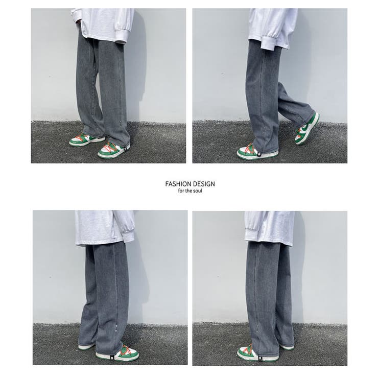 ワイドパンツ デニム メンズ[品番：STMM0000648]｜Shoowtime