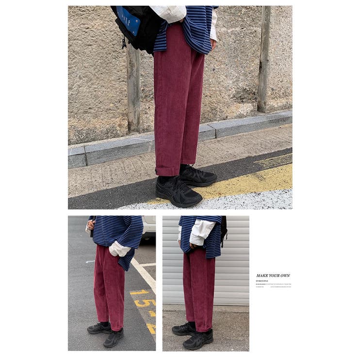 60% ファッション Time is on コーデュロイパンツ