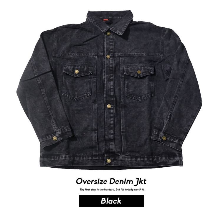 ジッパー ブラックデニムジャケット Gジャン 韓国スタイル M-2XL a-3-2st-zip-gjyan_5.jpg