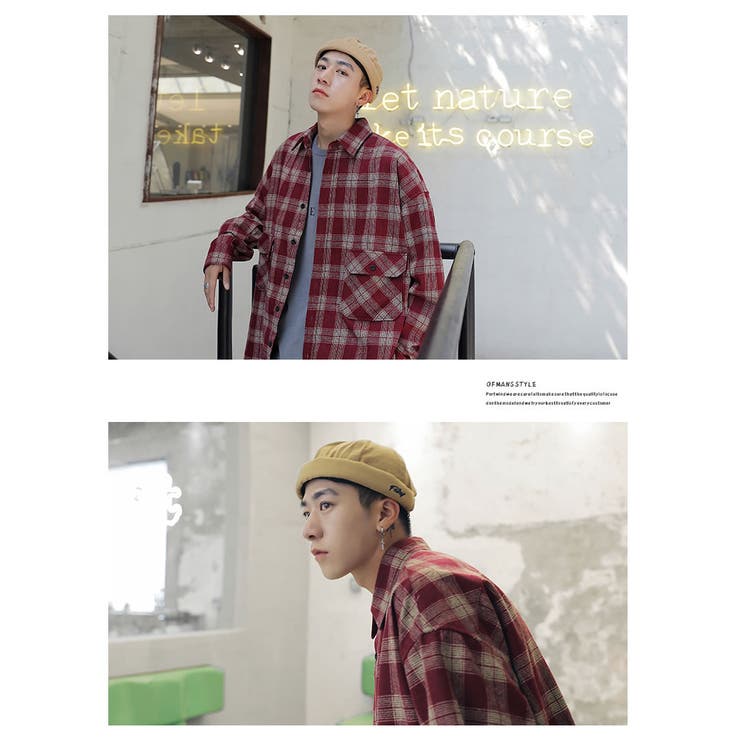 韓国 ファッション ビッグシルエット[品番：STMM0000134