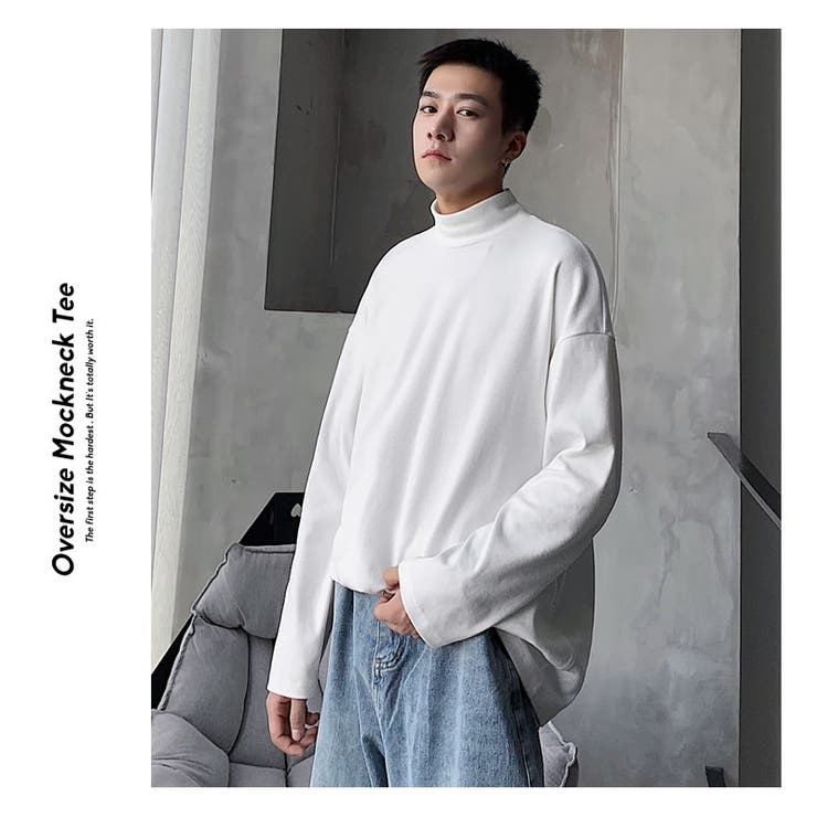 韓国 ファッション モックネック