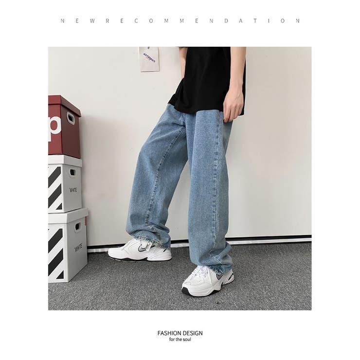 デニムパンツ メンズ ゆったり[品番：STMM0000458]｜Shoowtime