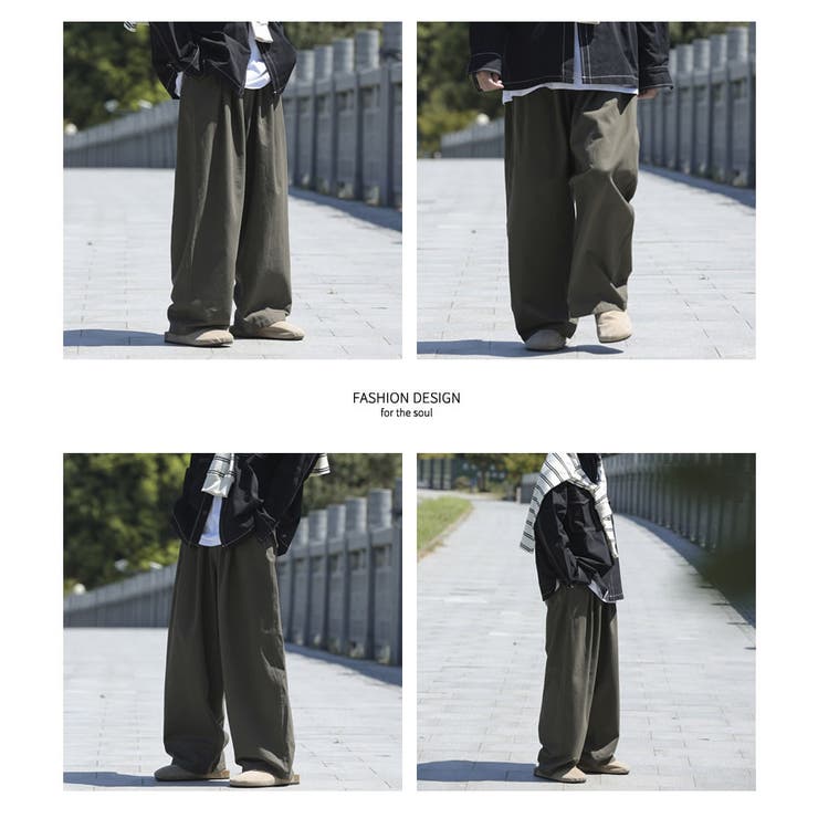 9分丈 ワイドパンツ メンズ[品番：STMM0000518]｜Shoowtime（ショウ