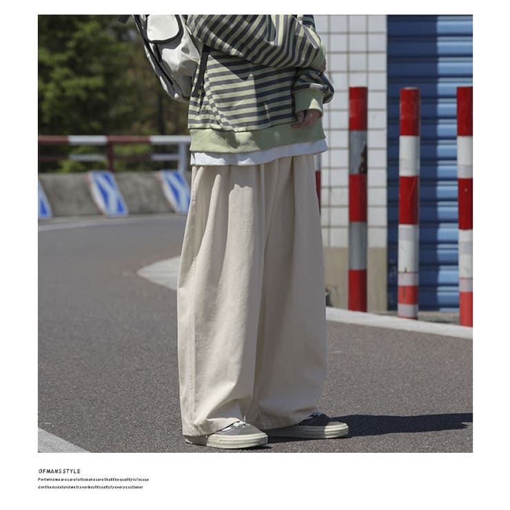 9分丈 ワイドパンツ メンズ[品番：STMM0000518]｜Shoowtime（ショウ