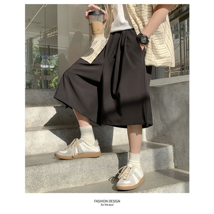 ワイド ハーフパンツ メンズ[品番：STMM0000613]｜Shoowtime