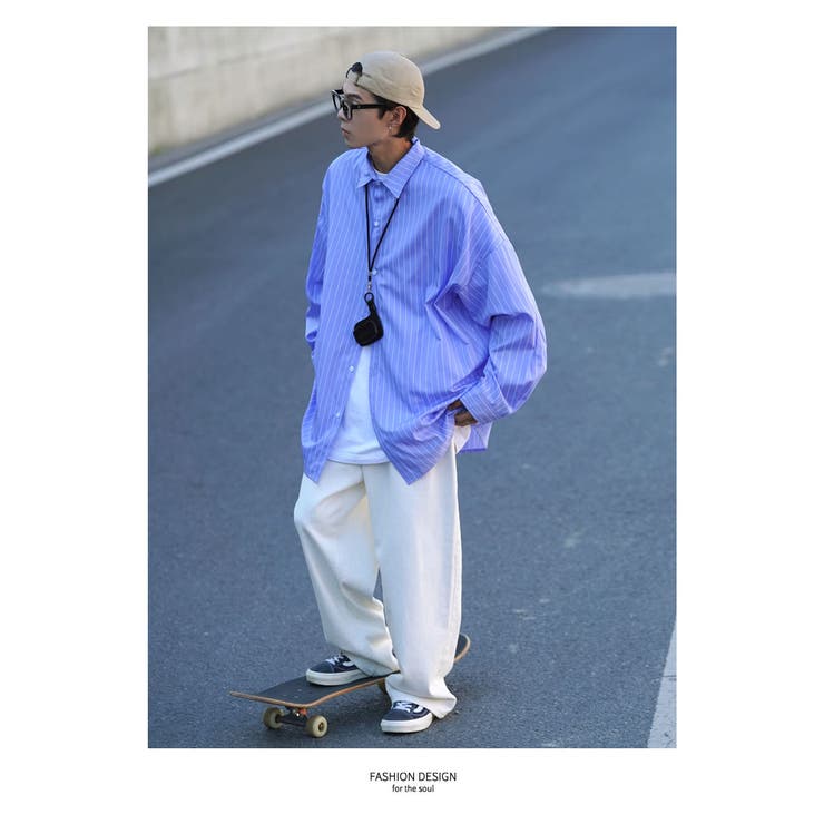 khakipoint 韓国　青　シャツ khakipoint 韓国 青 シャツ