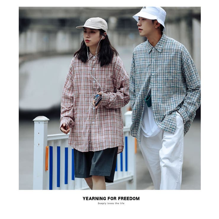 ペアルック チェックシャツ 韓国 品番 Stmm Shoowtime ショウタイム のメンズファッション通販 Shoplist ショップリスト