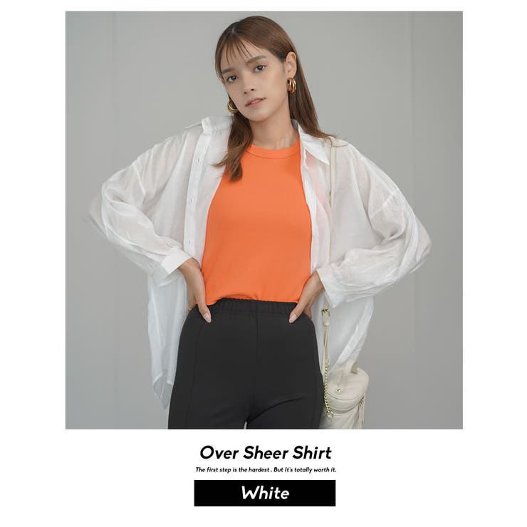 シアー シャツ 長袖トップス | Shoowtime | 詳細画像8 