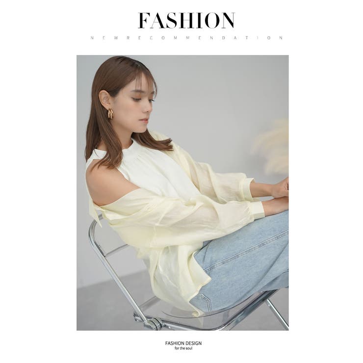 シアー シャツ 長袖トップス | Shoowtime | 詳細画像6 