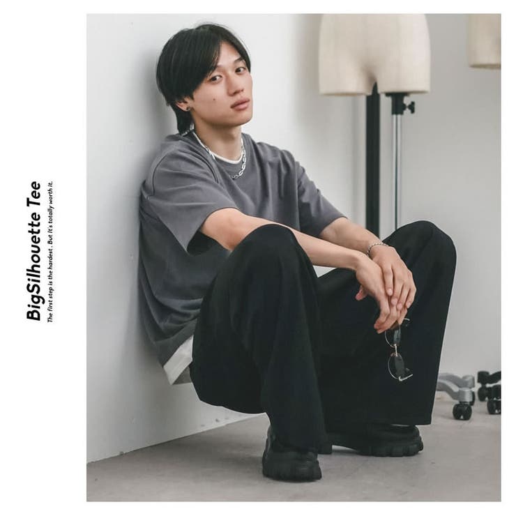 韓国ファッションtシャツメンズビッシルエット半袖無地ドロップショルダーオルチャンファッション韓国服デイリーコーデジェンダーレスkorea