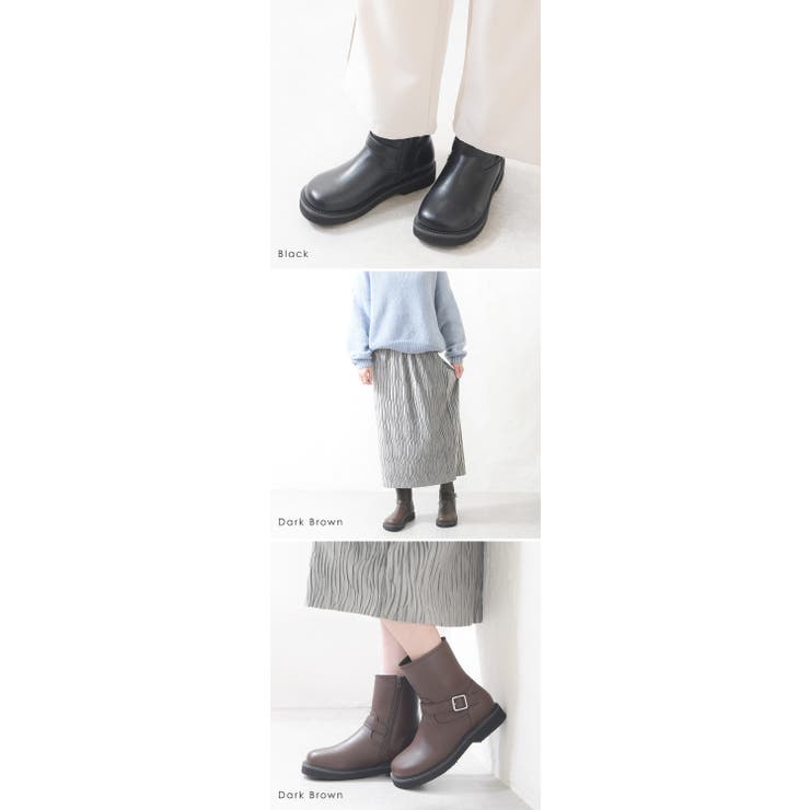 ショートブーツ レディース サイドジップ | shop kilakila | 詳細画像10 