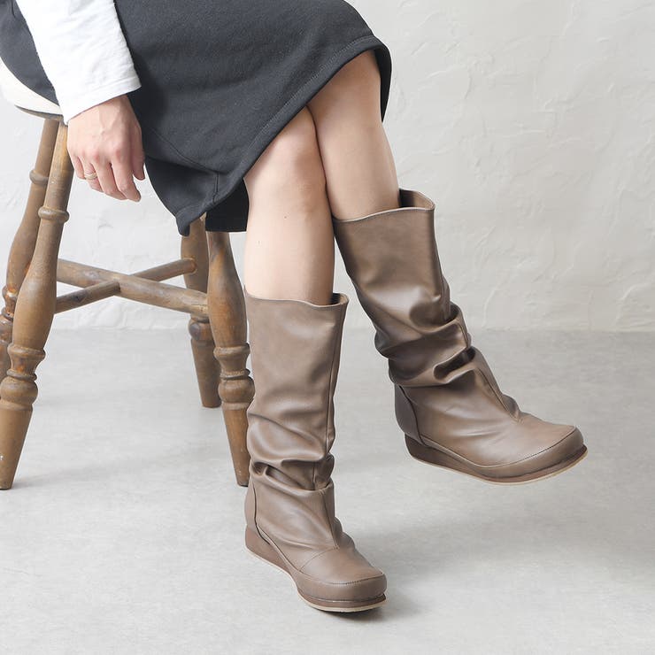 ブーツ レディース くしゅくしゅ[品番：KLAS0003097]｜shop kilakila