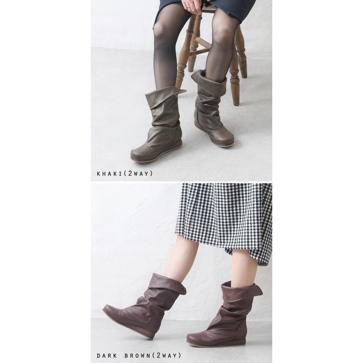 ブーツ レディース くしゅくしゅ[品番：KLAS0003097]｜shop kilakila