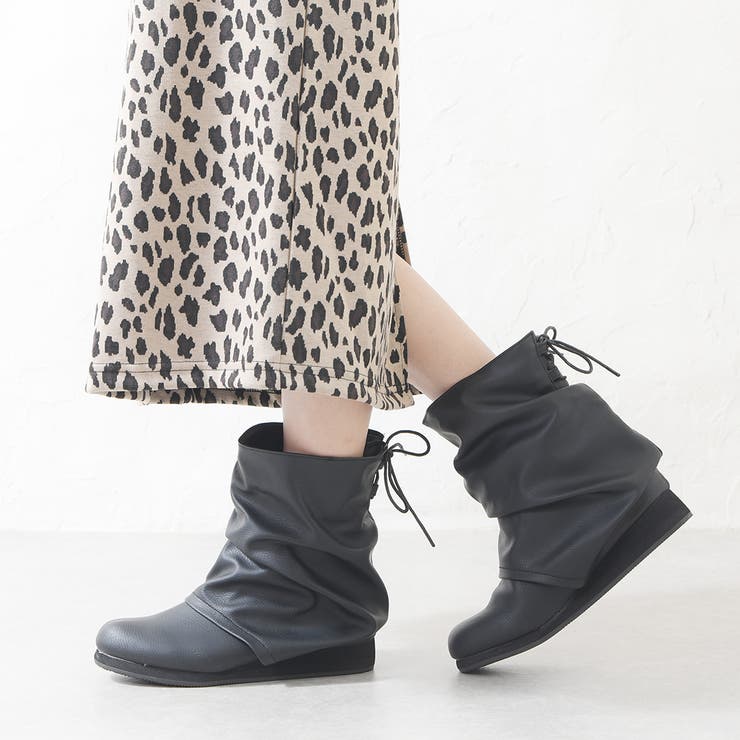 ショートブーツ レディース カバーブーツ[品番：KLAS0000053