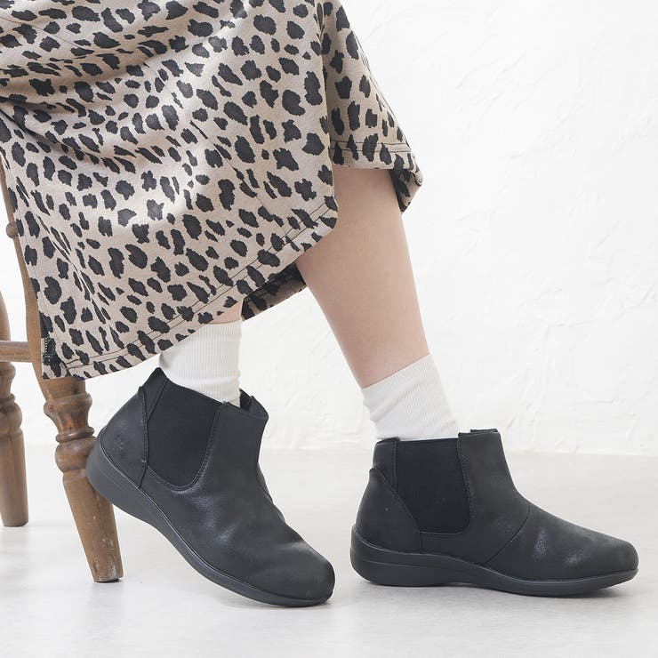 ブラック | 手を使わずに履ける靴 レディース 立ったまま履ける靴 | shop kilakila
