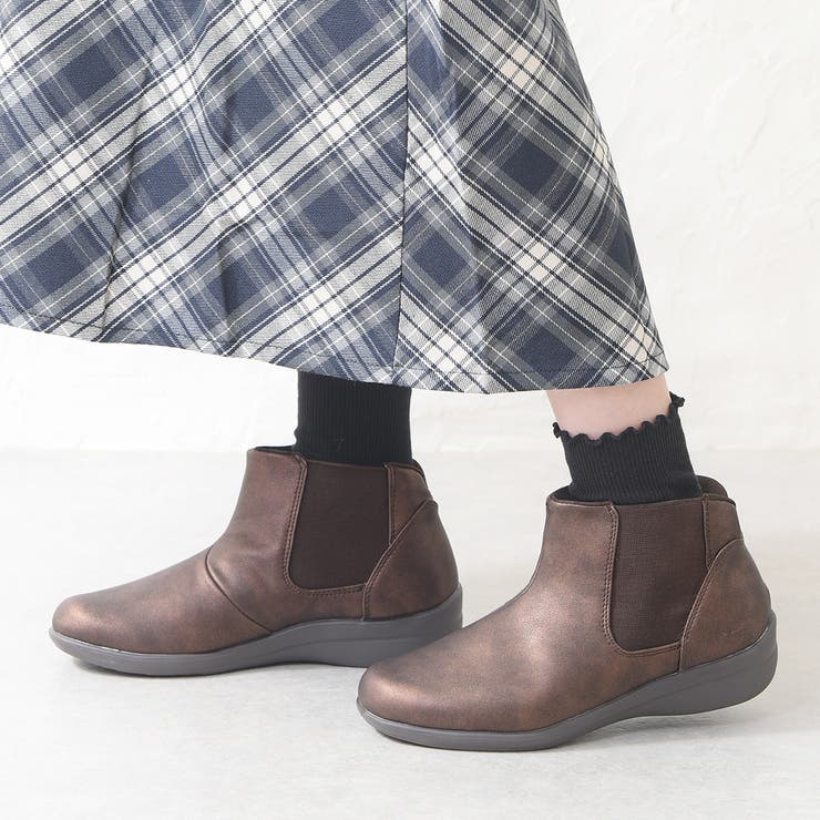 ブラウン | 手を使わずに履ける靴 レディース 立ったまま履ける靴 | shop kilakila