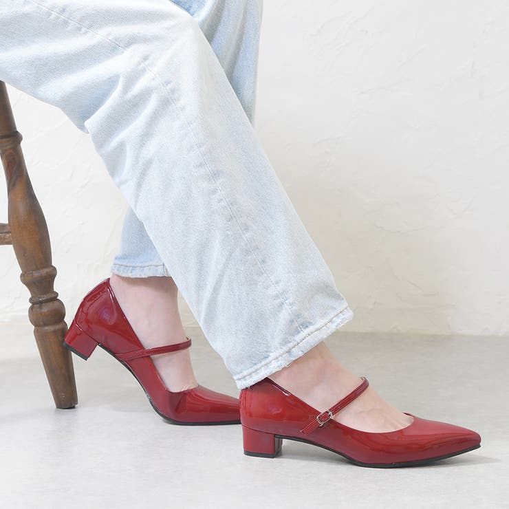 エナメルボルドー | パンプス レディース ストラップ | shop kilakila