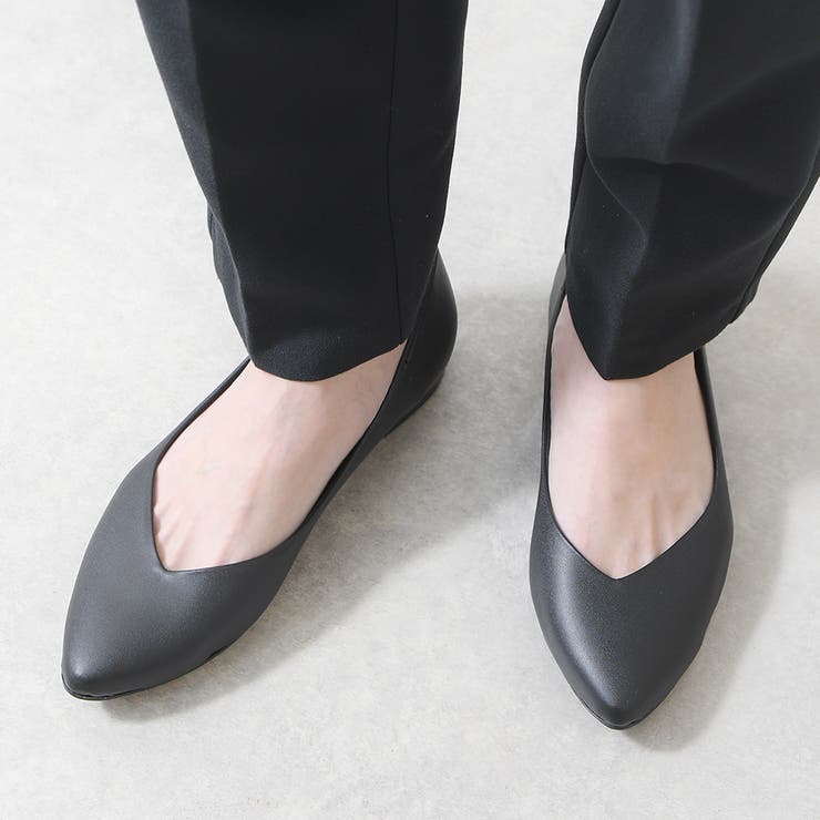 ブラック | パンプス ポインテッドトゥ Vカット | shop kilakila