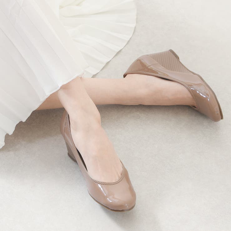 エナメルチャコール[防水] | パンプス 痛くない 柔らかい | shop kilakila