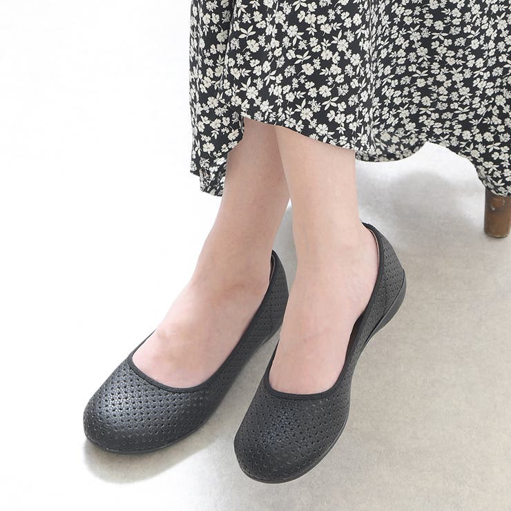ブラック | パンプス フラットシューズ ローヒール | shop kilakila