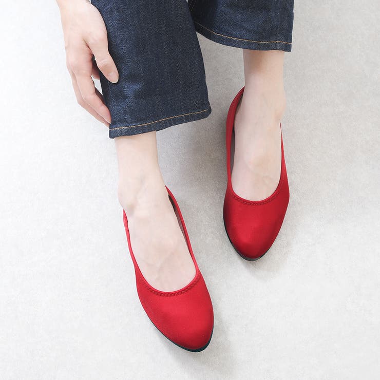 レッド | パンプス 痛くない ローヒール | shop kilakila