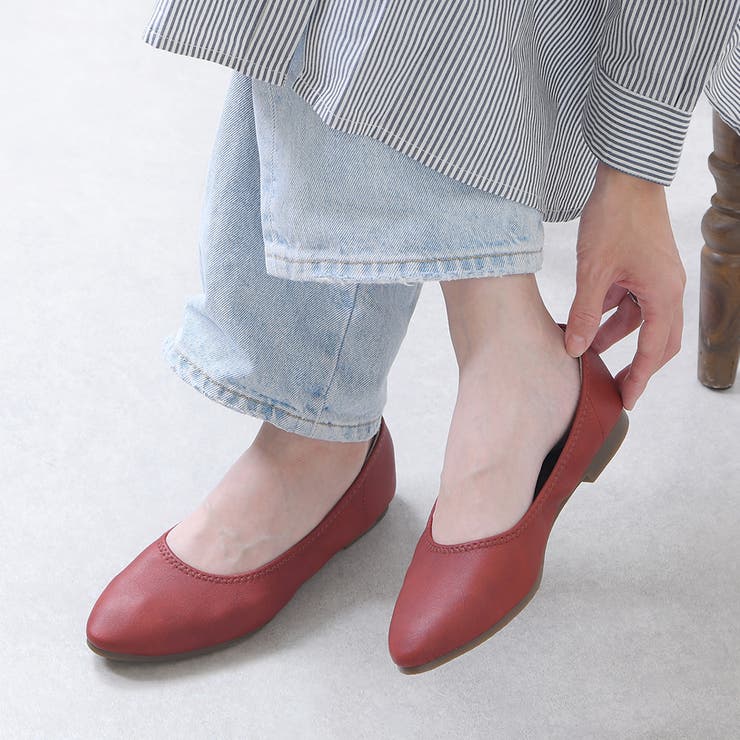 レッド | パンプス 痛くない ローヒール | shop kilakila