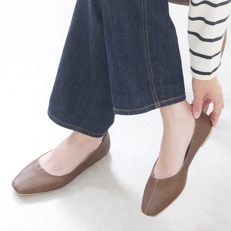 スムースマロン | パンプス フラットシューズ スクエアトゥ | shop kilakila