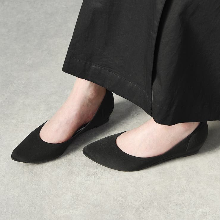 サテンブラック | パンプス 痛くない ローヒール | shop kilakila