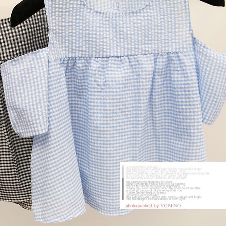 肩出し ギンガムチェック トップス | ShopNikoNiko | 詳細画像4 