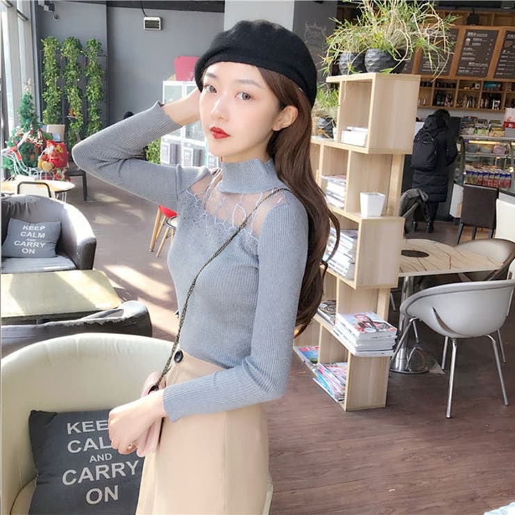 春新作 シースルートップス ma[品番：MG000005020]｜ShopNikoNiko