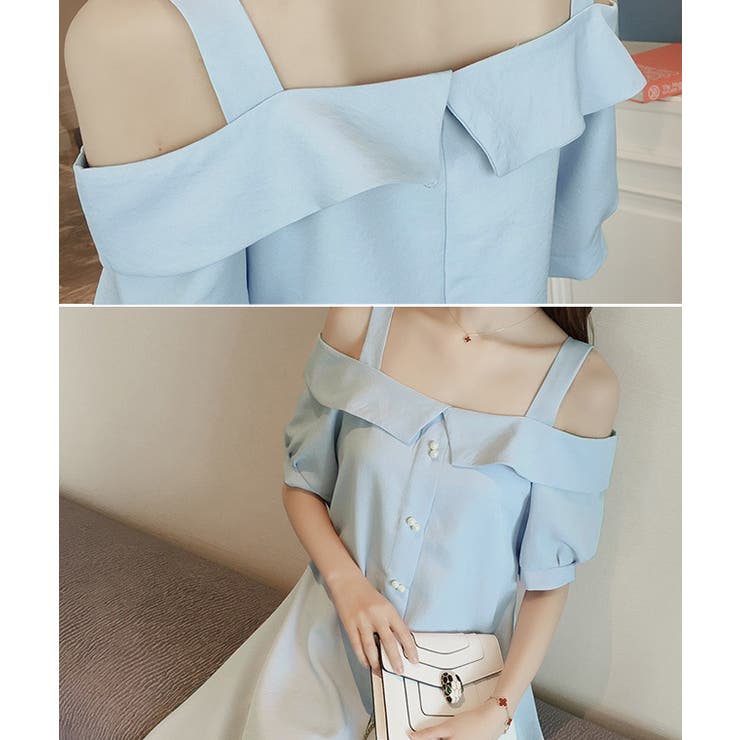 春新作 オフショルワンピ ma[品番：MG000004388]｜ShopNikoNiko