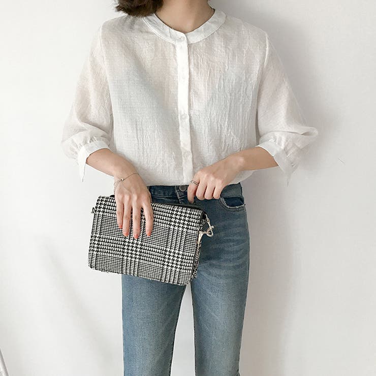冬新作 ノーカラーリネンシャツ Ma 品番 Mg Shopnikoniko ショップニコニコ のレディースファッション通販 Shoplist ショップリスト