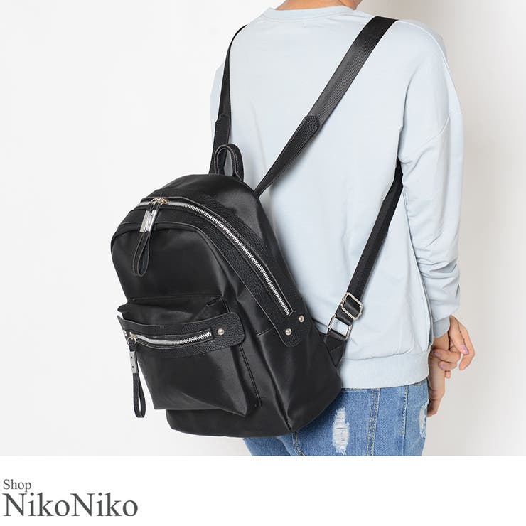 冬新作 ナイロンZIPリュック バッグ | ShopNikoNiko | 詳細画像1 