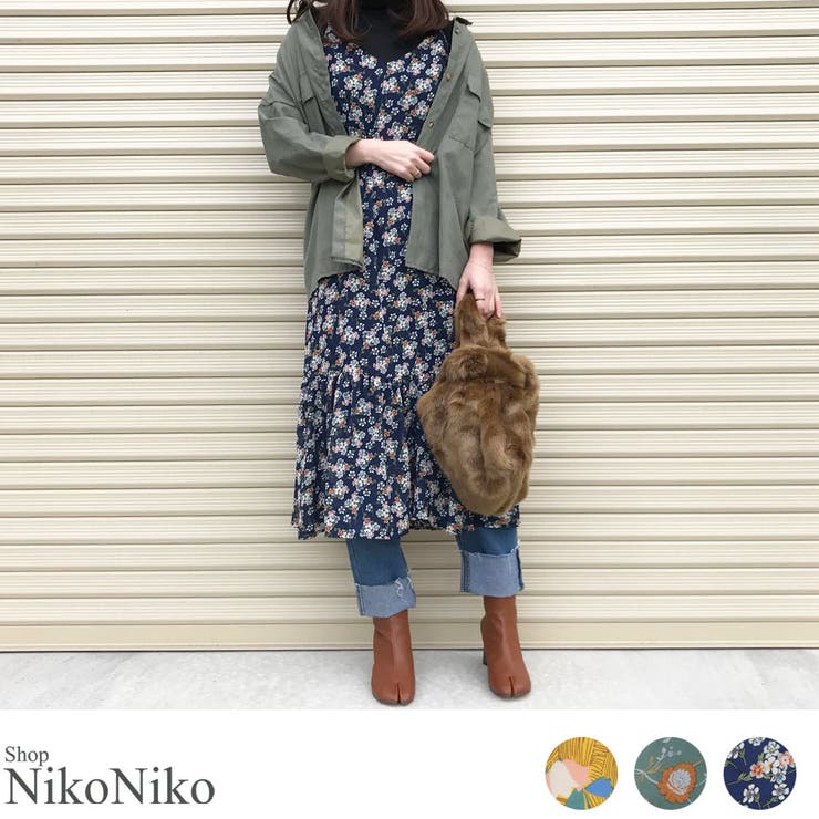 夏新作 フラワーキャミワンピース ma | ShopNikoNiko | 詳細画像1 