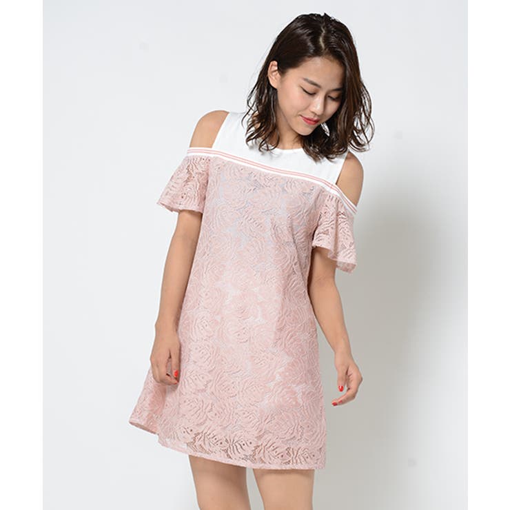 春新作 オフショルレース切替ワンピース Ma 品番 Mg Shopnikoniko ショップニコニコ のレディースファッション通販 Shoplist ショップリスト