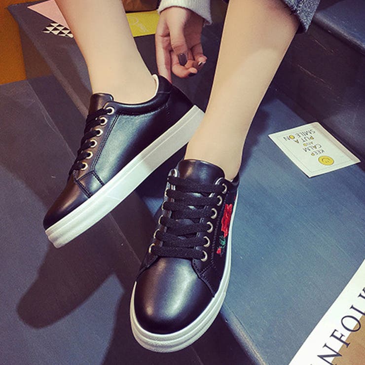 春新作 刺繍スニーカー シューズ[品番：MG000005285