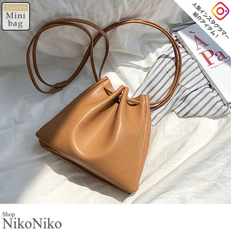 秋新作 巾着バッグ ショルダーバッグ | ShopNikoNiko | 詳細画像1 