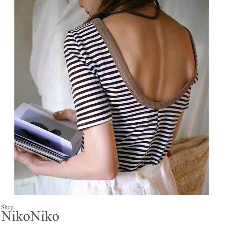 MikiA.P.C. アーペーセー ロゴボーダーカットソー M 美品 ボーダー A.P.C.(アーペーセー) Tシャツ・カットソー(レディース